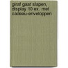 Giraf gaat slapen, display 10 ex. met cadeau-enveloppen door M.L. Sekreve