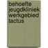 Behoefte Jeugdkliniek werkgebied Tactus