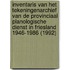 Inventaris van het tekeningenarchief van de Provinciaal Planologische Dienst in Friesland 1946-1986 (1992)