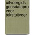 Uitvoergids GensDataPro voor tekstuitvoer