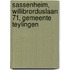 Sassenheim, Willibrorduslaan 71, gemeente Teylingen