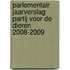 Parlementair Jaarverslag Partij voor de Dieren 2008-2009