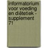 Informatorium voor voeding en diëtetiek - supplement 71
