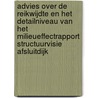 Advies over de reikwijdte en het detailniveau van het milieueffectrapport Structuurvisie Afsluitdijk door Commissie voor de Milieueffectrapportage