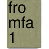 FRO MFA 1 door J.J.A.W. Van Esch