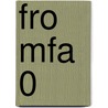 FRO MFA 0 door J.J.A.W. Van Esch