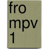 FRO MPV 1 door J.J.A.W. Van Esch