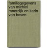Familiegegevens van Michiel Moerdijk en Karin van Boven door M.C.W. Moerdijk