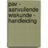 PAV - Aanvullende wiskunde - handleiding