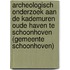 Archeologisch onderzoek aan de Kademuren Oude Haven te Schoonhoven (gemeente Schoonhoven)