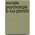 Sociale psychologie B-KUL-P0M05