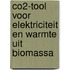 CO2-tool voor elektriciteit en warmte uit biomassa