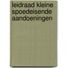 Leidraad kleine spoedeisende aandoeningen door C.S. van der Linden