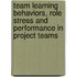 Team learning behaviors, Role Stress and Performance in Project Teams