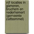 Vijf locaties in Gameren, Bruchem en Nederhemert (gemeente Zaltbommel)