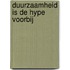 Duurzaamheid is de hype voorbij