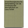 Kinesitherapeutische behandeling van de lumbosacrale wervelkolom en casustiek door S. Brumagne