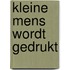 Kleine mens wordt gedrukt
