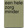 Een hele zorg minder by H. van Doremalen