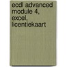 ECDL Advanced module 4, Excel, licentiekaart door A.H. Wesdorp