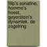 Filip's sonatine, Homme's hoest, Geyerstein's dynamiek, De zegelring