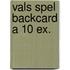 Vals spel backcard a 10 ex.