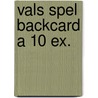Vals spel backcard a 10 ex. door Mirjam Mous