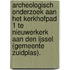 Archeologisch onderzoek aan het Kerkhofpad 1 te Nieuwerkerk aan den IJssel (gemeente Zuidplas).