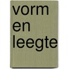 Vorm en Leegte door Onbekend