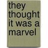 They Thought it was a Marvel by Tjerk de Vries