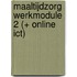Maaltijdzorg werkmodule 2 (+ online ICT)