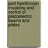 Port-Hamiltonian Modeling and Control of Piezoelectric Beams and Plates