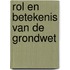 Rol en betekenis van de Grondwet