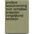 Snellere besluitvorming over complexe projecten vergelijkend bekeken