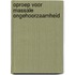Oproep voor massale ongehoorzaamheid