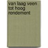 Van Laag Veen tot Hoog Rendement