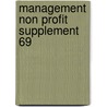 Management non profit supplement 69 door Onbekend