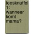 Leesknuffel 1: Wanneer komt mama?