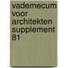 Vademecum voor architekten supplement 81 door Onbekend