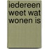 Iedereen weet wat wonen is