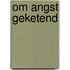 Om angst geketend