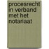 Procesrecht in verband met het notariaat