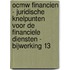OCMW Financien - Juridische knelpunten voor de financiele diensten - bijwerking 13