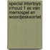 SPECIAL INTERTOYS inhoud 1 ex van Memospel en woordjeskwartet