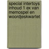 SPECIAL INTERTOYS inhoud 1 ex van Memospel en woordjeskwartet door Onbekend