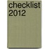 Checklist 2012
