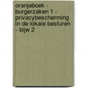 OranjeBoek - Burgerzaken 1 - Privacybescherming in de lokale besturen - bijw 2 door Onbekend
