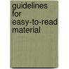 Guidelines for easy-to-read material by Unknown