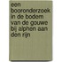 Een booronderzoek in de bodem van de Gouwe bij Alphen aan den Rijn
