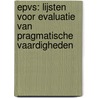 EPVs: Lijsten voor Evaluatie van Pragmatische Vaardigheden door Mie Cocquyt